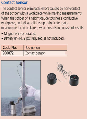 Mitutoyo Depth Gauge Attachment for 12,7mm x 6,35mm Item number: 900872