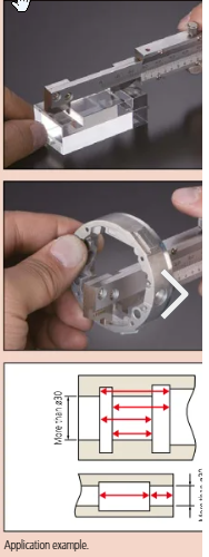 Mitutoyo Vernier Hook Type Caliper, Fine Adjust. 0-200mm, 0,02mm, Metric 536-172