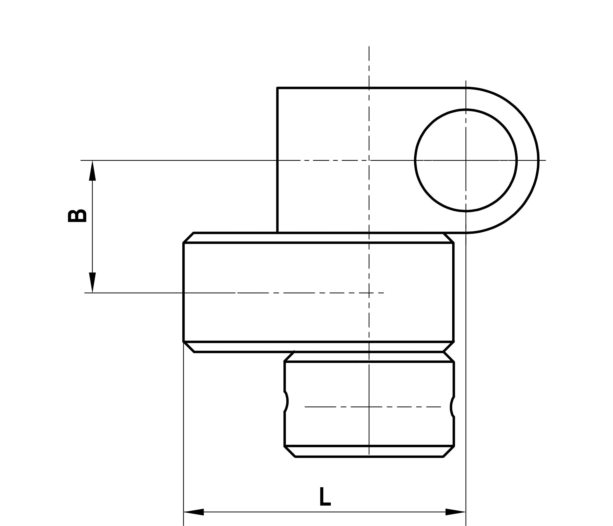 M3 titanium knuckle XXT, 1.65 g, L 10 mm, for Zeiss applications A-5004-3285