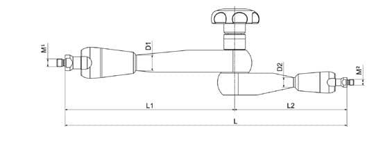 FISSO Strato Line Model: A-33 - Length L 330 mm - Articulated Arm Attachment only code 4.800