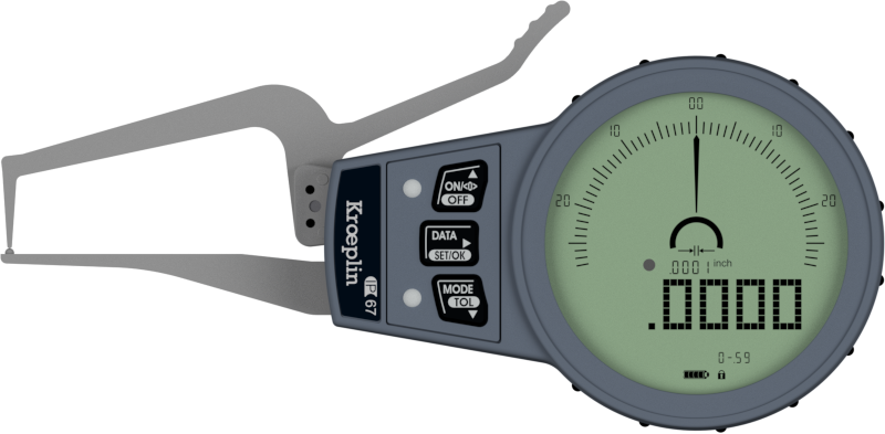 External Digital groove Caliper Gauge C0R15S range 0 – 0.59 inch