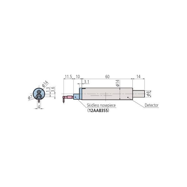 Mitutoyo 178-397-2 Detector 4mN for Surftest; Formtracer SV-C