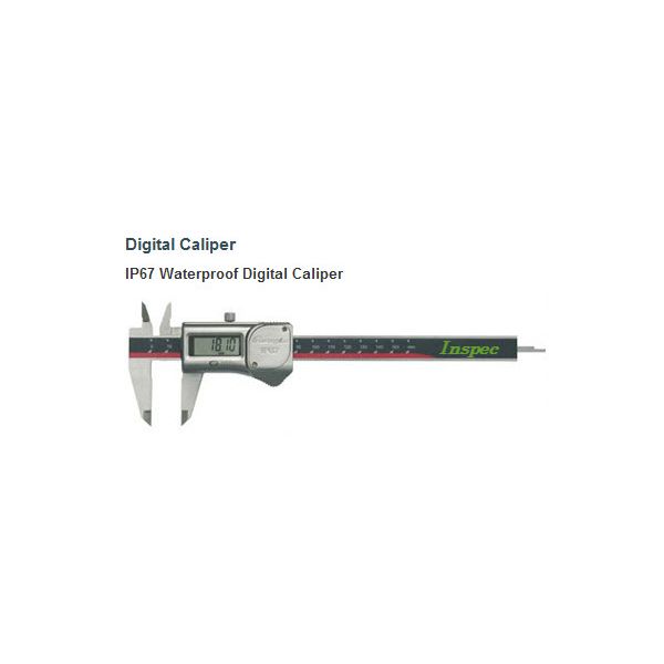 Inspec Digital Caliper 0-150mm(0-6"), IP67, No Output, Resolution 0.01mm(0.0005") 110-801G