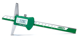 Insize 1141-150 Depth Gauge Range: 0-150mm/0-6" Resolution: .01mm/.0005" Base Length: 100mm