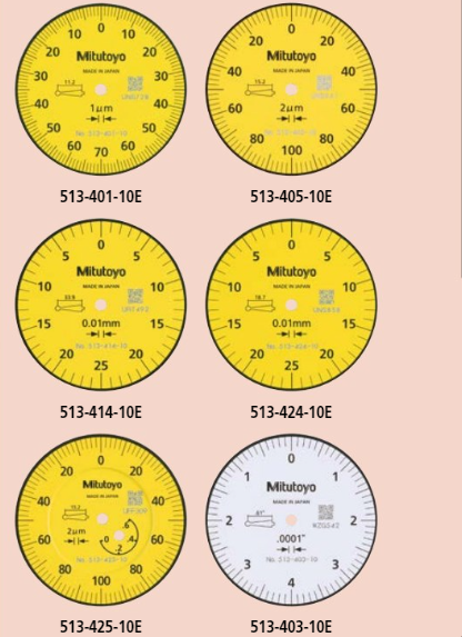 Dial Test Indicator, Horizontal Type 0,14mm, 0,001mm, 8mm Stem 513-401-10E