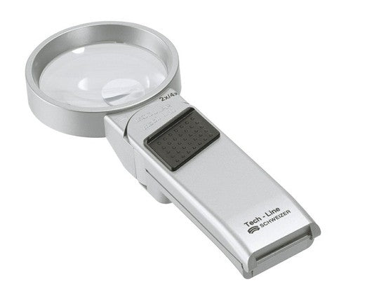 Schweizer 09202 Tech-Line LED hand-held magnifier MODULAR 2x/4x