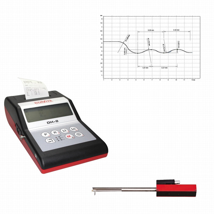 Bowers Diavite DH-10 Touch Surface finish gauge, DH-8/VHF standard contour basic