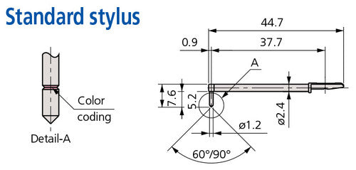 Standard Stylus 2uM  (90 degrees) 12AAB331