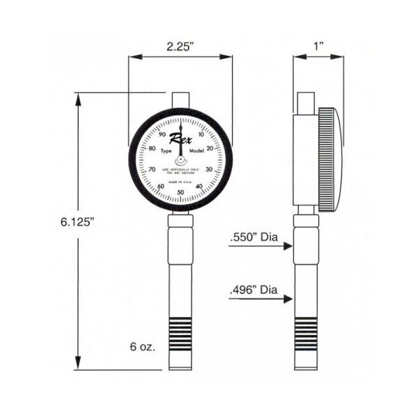 REX 1600-A  Durometer Description : Type A Durometer