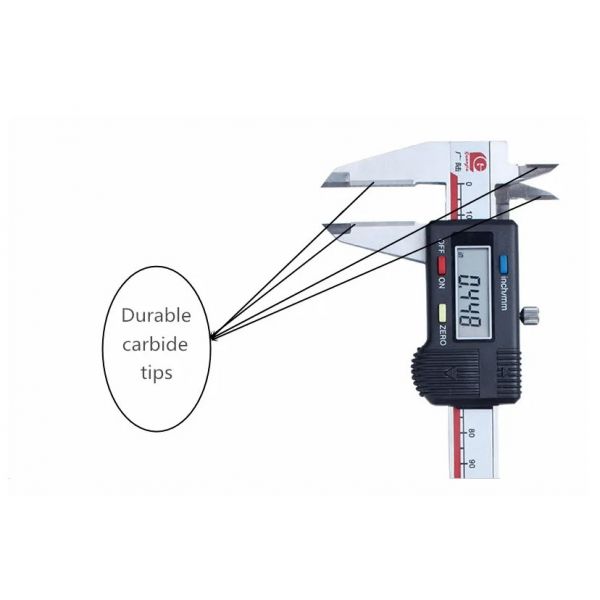 Inspec 0-150mm/0-6" Digital Caliper with Carbide Jaws 111-251