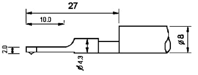 Diavite Tracer with skid for gear tooth flanks ZH, 5 µm/90°, Article code:  ZH-00/00/90/5