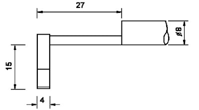 Diavite Tracer NH with skid for slot 15 mm, 2 µm/60° for VH/VHF, NH-15/00/60/2