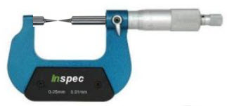 Inspec Point Micrometer 0-25mm x .01mm Code 200-41-060 15 degree