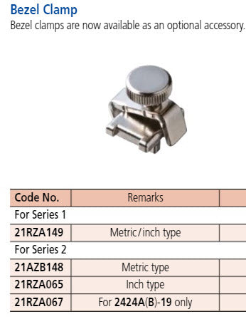 Mitutoyo  21RZA065 Bezel Clamp Inch type Series 2, 57 mm