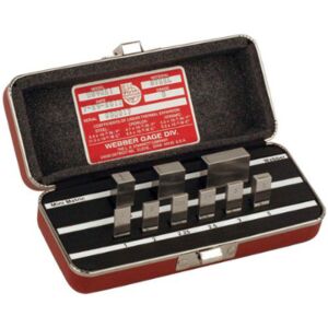 STARRETT RS9.MA1  Grade 0, 1mm thru 25mm Size, 9 Piece, Steel Material Rectangular Gauge Block Set