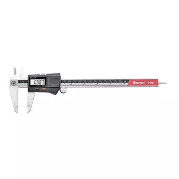 Starrett 799A-8/200 Digital Caliper, Stainless Steel, Battery Powered, Inch/Metric, 0-8"/0-200mm Range, +/-0.001"/.02mm Accuracy, 0.0005"/.01mm Resolution, DIN 862 Specifications, No Output