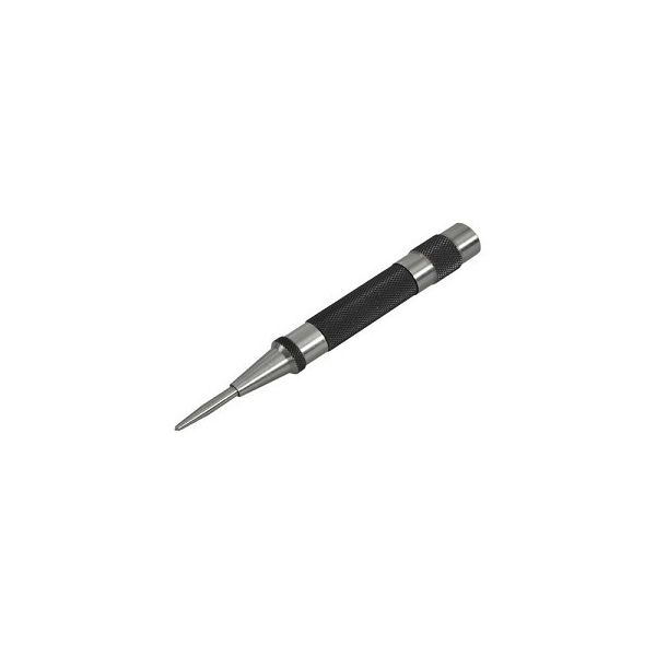 Starrett 18C Automatic Center Punch, Steel Automatic Center Punch, 5-1/4"/130mm Length, 11/16"/17mm Punch Diameter