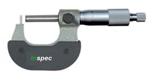 Inspec Tube Micrometer 0-25mm x.01mm Code 200-71-100 Pin 1.8mm Anvil, Flat Spindle (Copy)